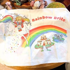 Vintage Rainbow Brite 1983 pillowcase